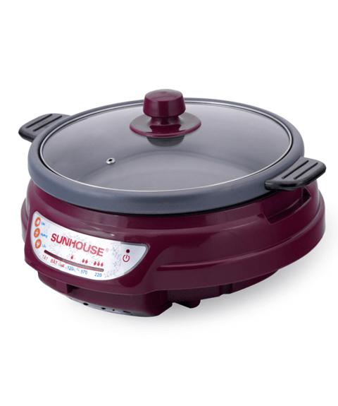 Nồi lẩu điện đa năng SUNHOUSE SH535L - Nồi lẩu điện chính hãng, Công suất 1300W bảo hành 12 tháng