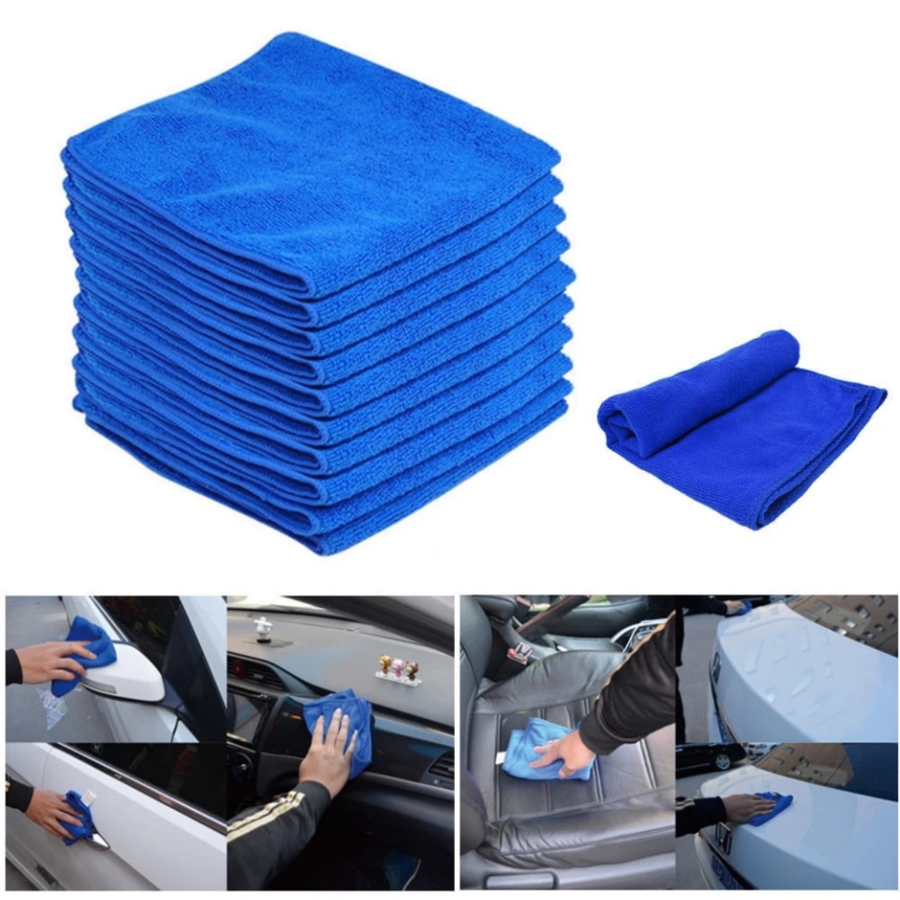 COMBO 5 Khăn Đa Năng Vuông Siêu Thấm Rút Nước