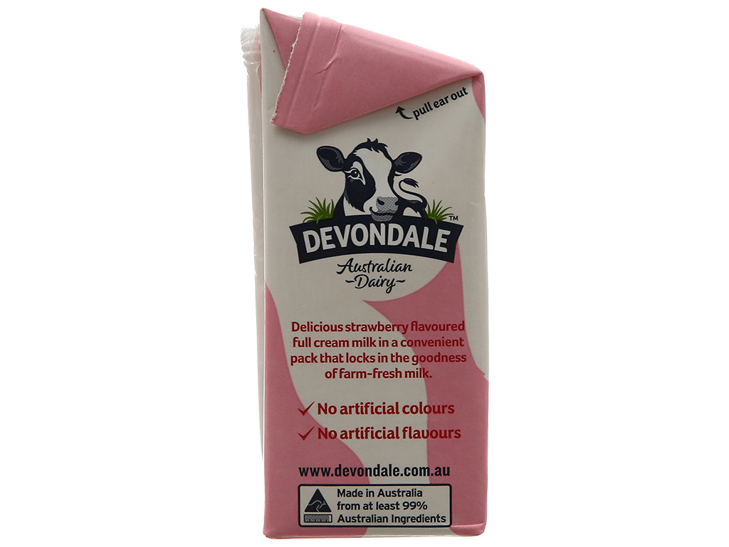 Thùng Sữa Tươi Devondale Vị Dâu 200ml