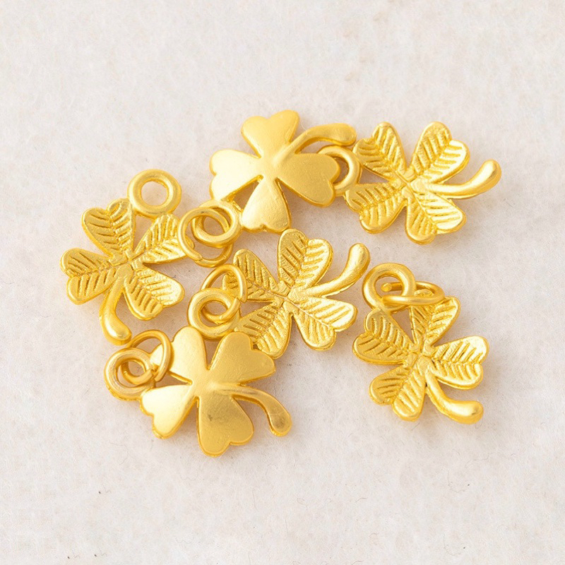 Charm treo cỏ 4 lá vàng - KL194