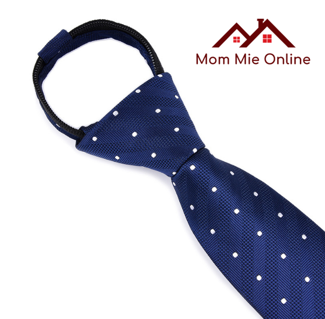 [HCM]Hộp cà vạt nam bản 6cm thắt sẵn, vải dày, có khóa kéo, làm quà tặng