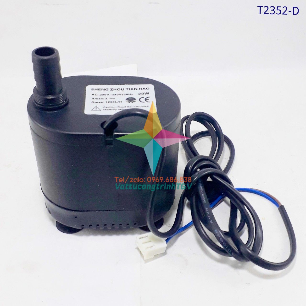 Bơm chìm mini 220V Model DYH-20W dùng cho bể cá, quạt hơi nước