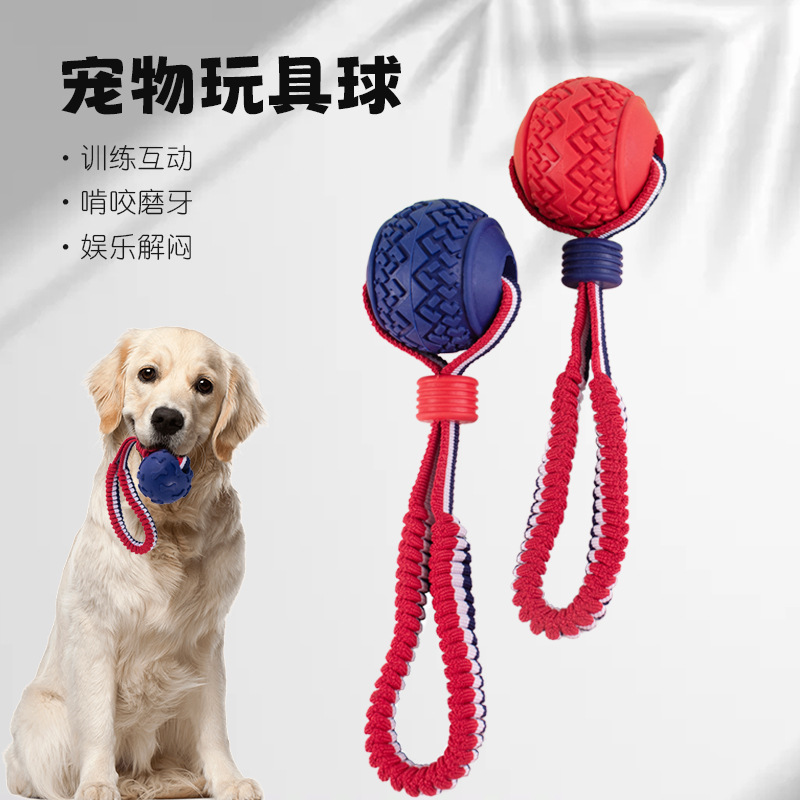 Bóng đồ chơi cho chó cao su đúc