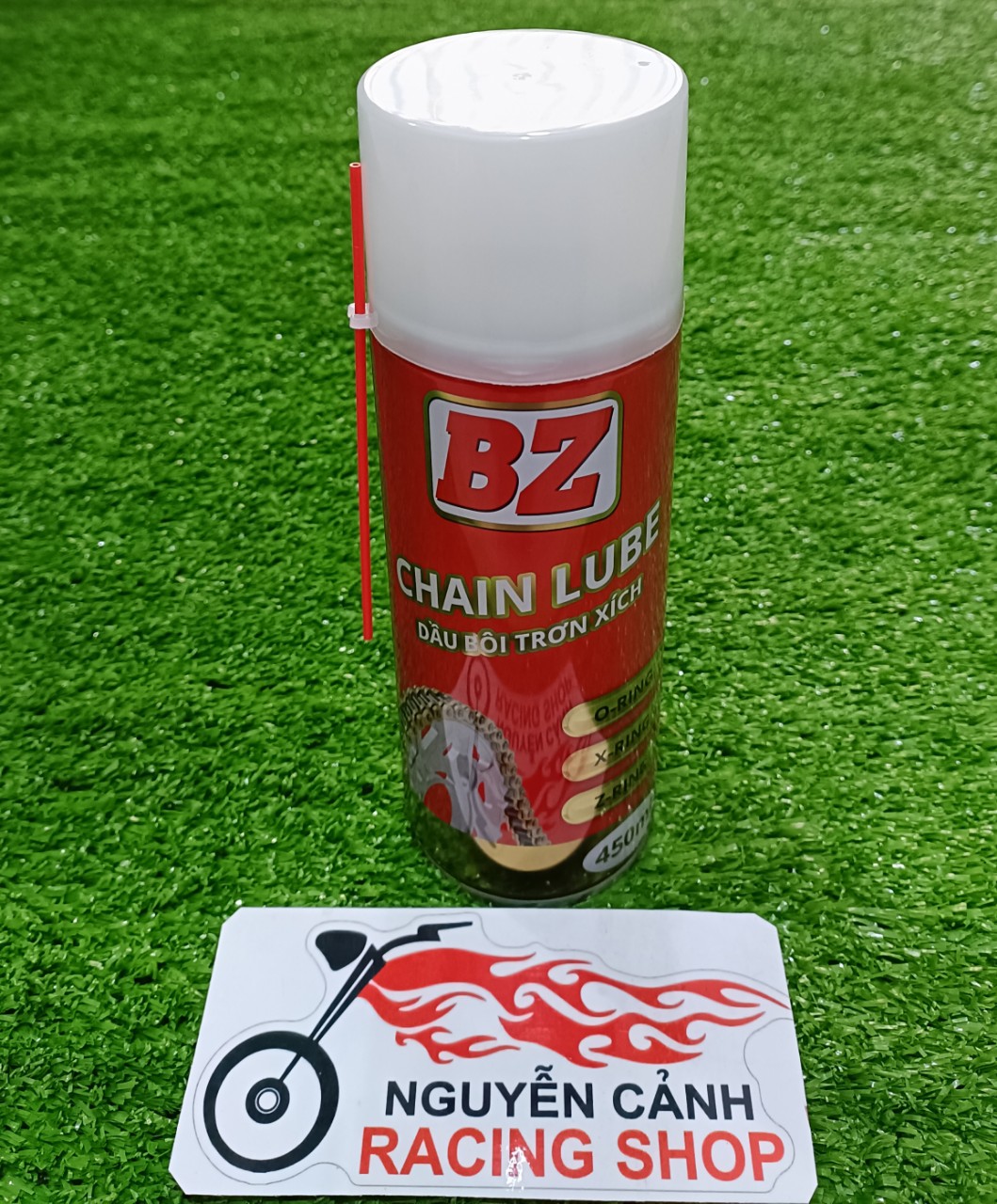 Xịch sên bz đỏ chain lube 450ml-dầu bôi trơn xích