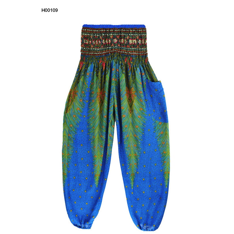Quần alibaba, yoga, harem, boho mặc nhà, thể thao H00109