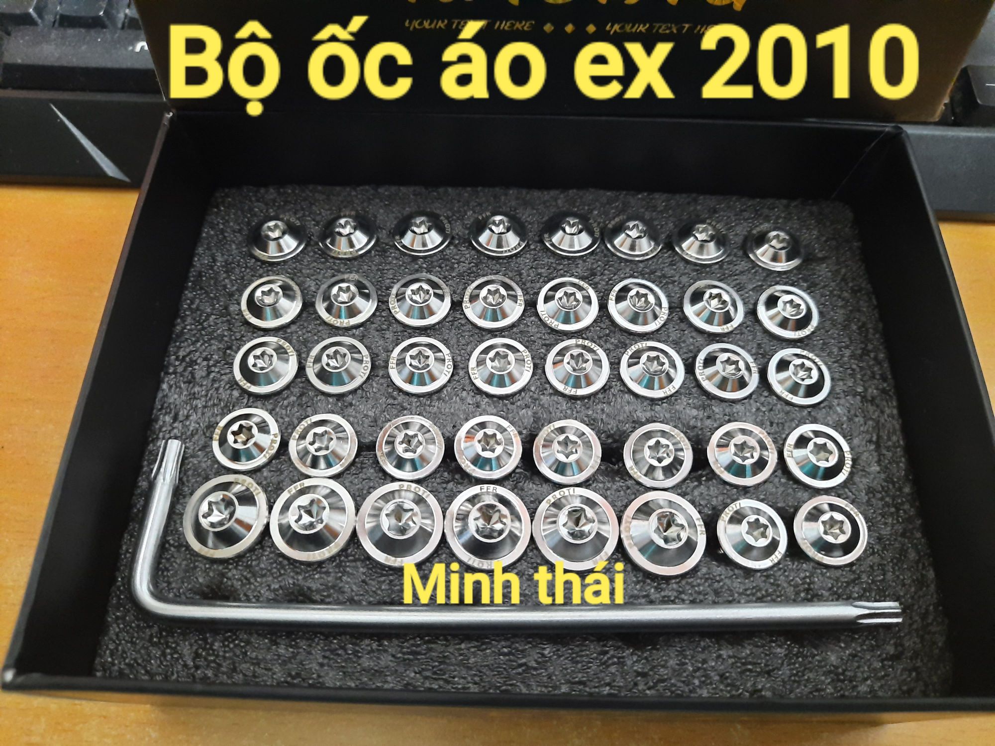 [HCM]ốc áo ex 2010 (40 con) inox