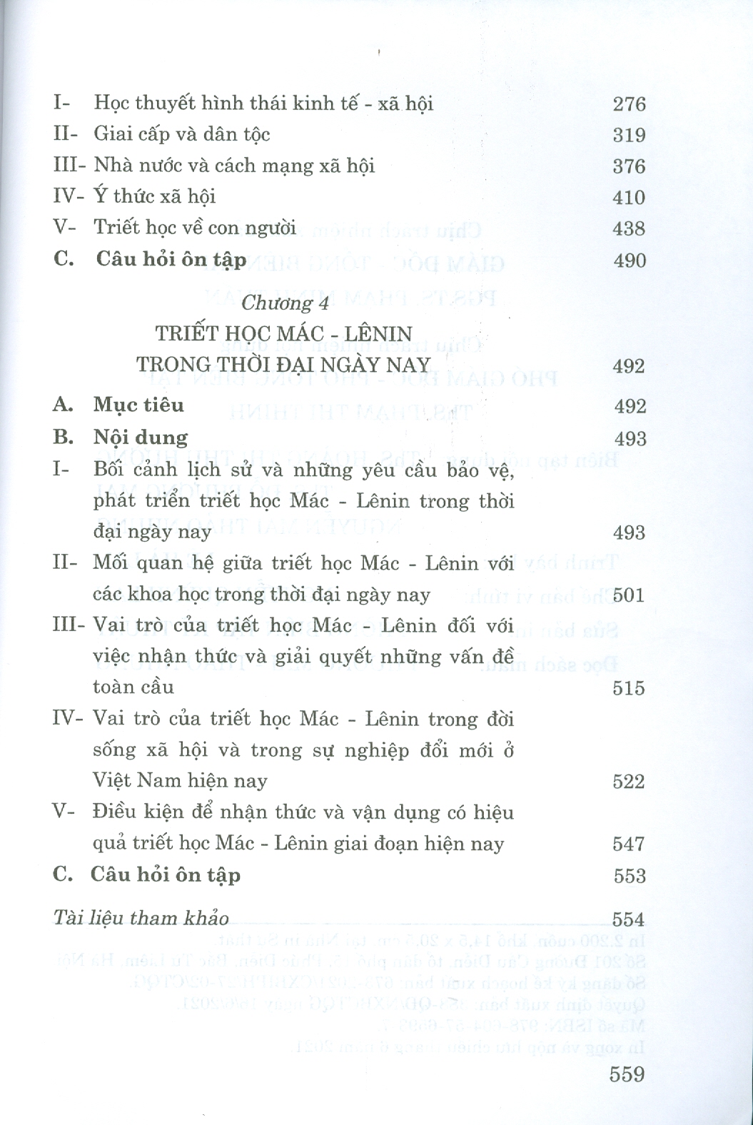 Giáo trình Triết học Mác – Lênin (Dành cho bậc đại học hệ chuyên lý luận chính trị)