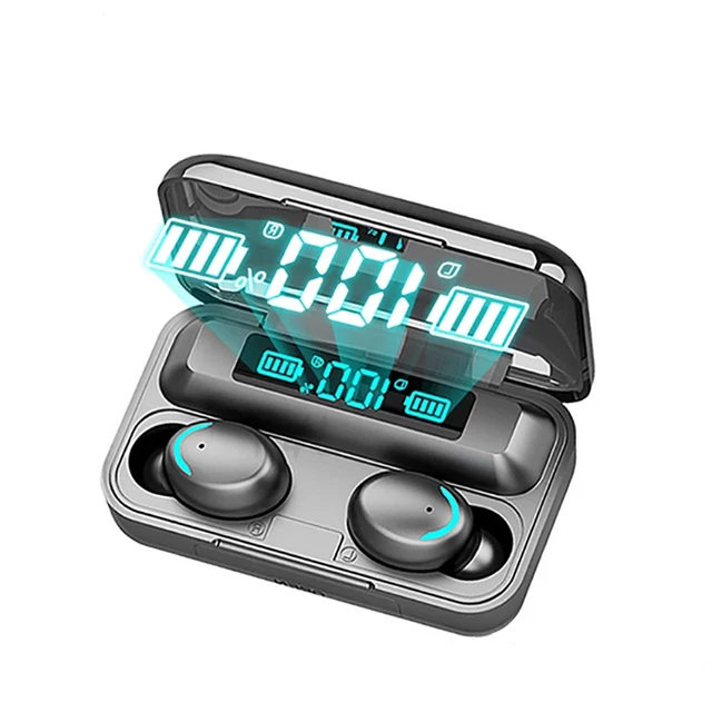 Tai nghe bluetooth không dây BTH F9 5 TWS , tai nghe bluetooth 5.0 F9 pro max chống nước chống bụi, âm thanh vòm 9D chống ồn, mic HD nghe gọi rõ nét, tai nghe pin trâu dùng cho mọi điện thoại