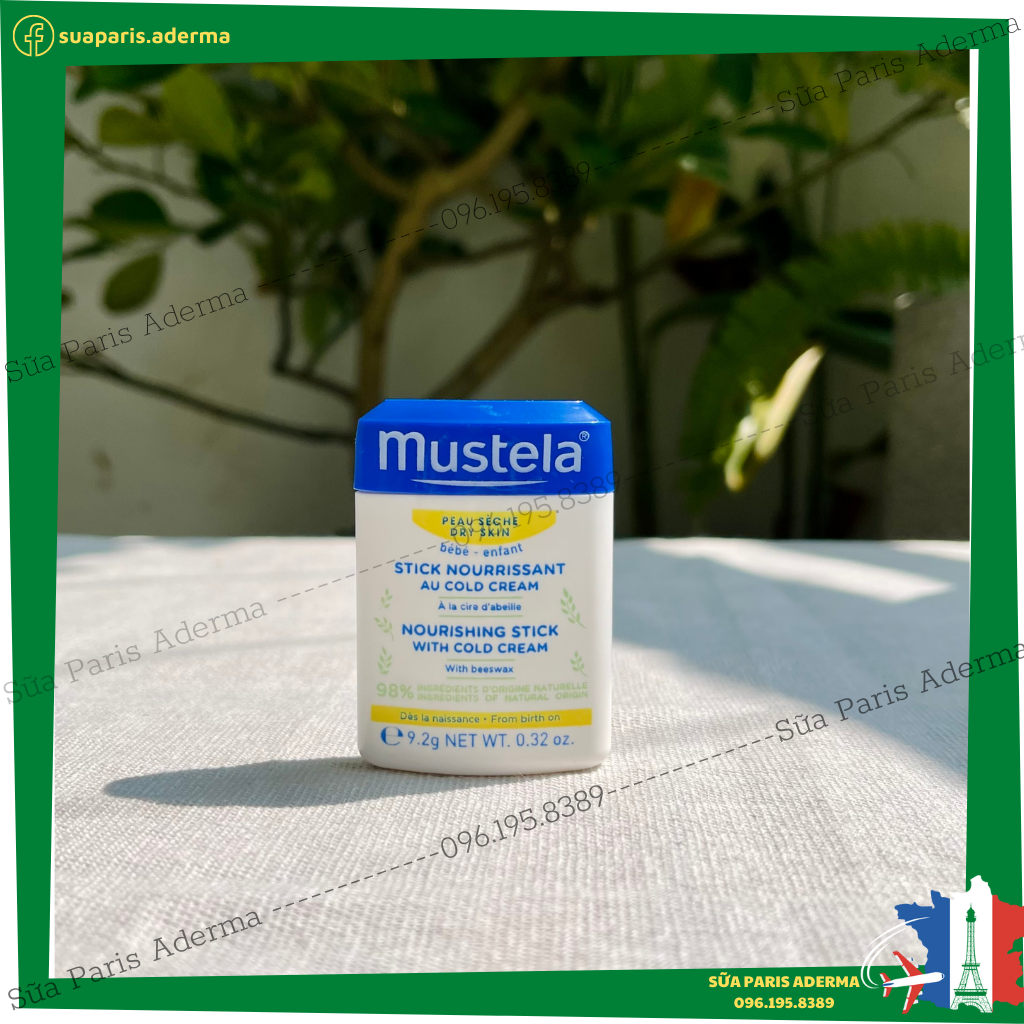 Sáp dưỡng và giữ ẩm Mustela cold cream (son dưỡng ẩm mustela cold cream) dùng được cho trẻ từ sơ sinh