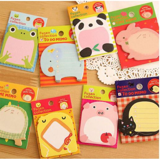 Giấy Note Động Vật Xinh Xắn (20 Tờ)