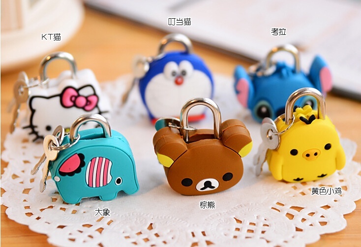 Ổ Khóa Hình Thú Mini Siêu Dễ Thương