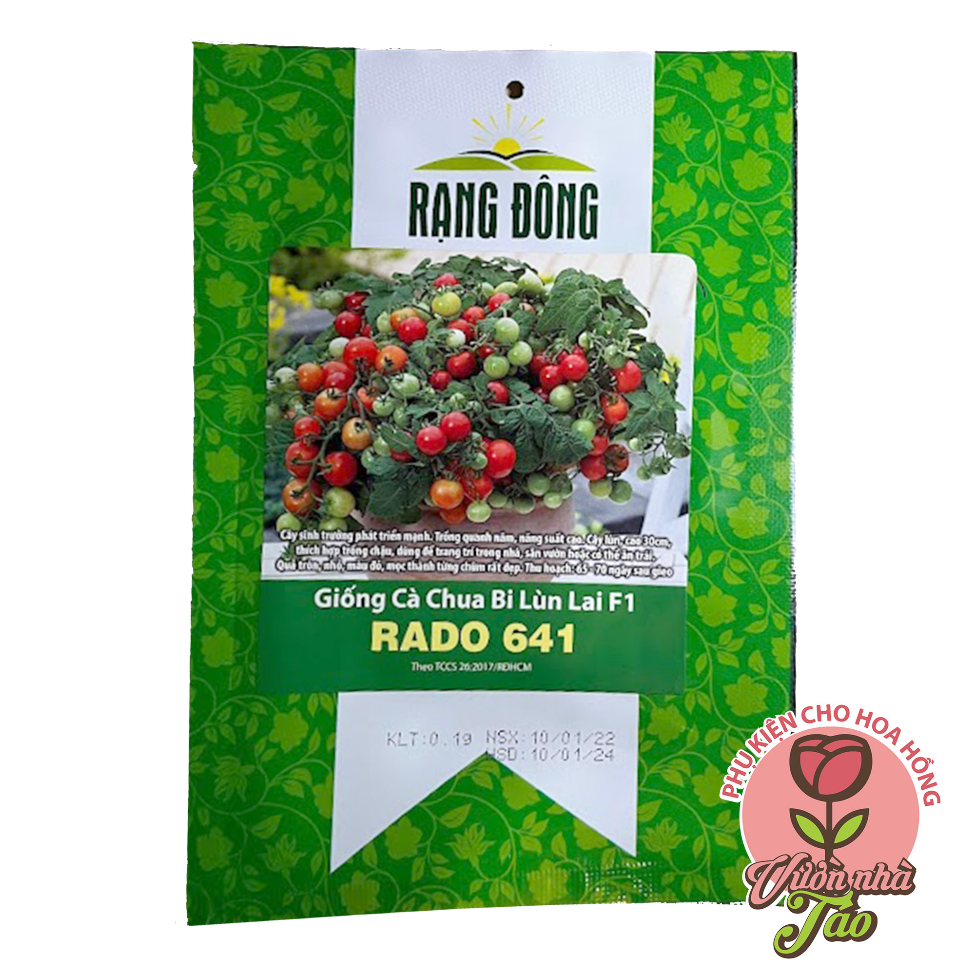 Hạt giống cà chua bi lùn đỏ Rado 641