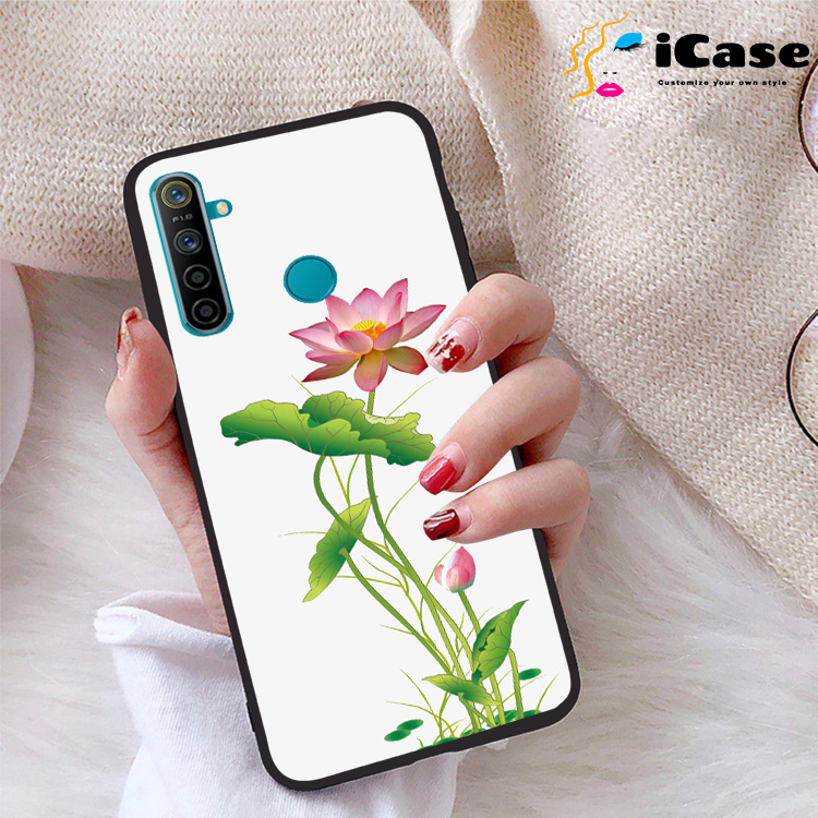 Ốp lưng Realme 5 viền dẻo TPU BST Sen