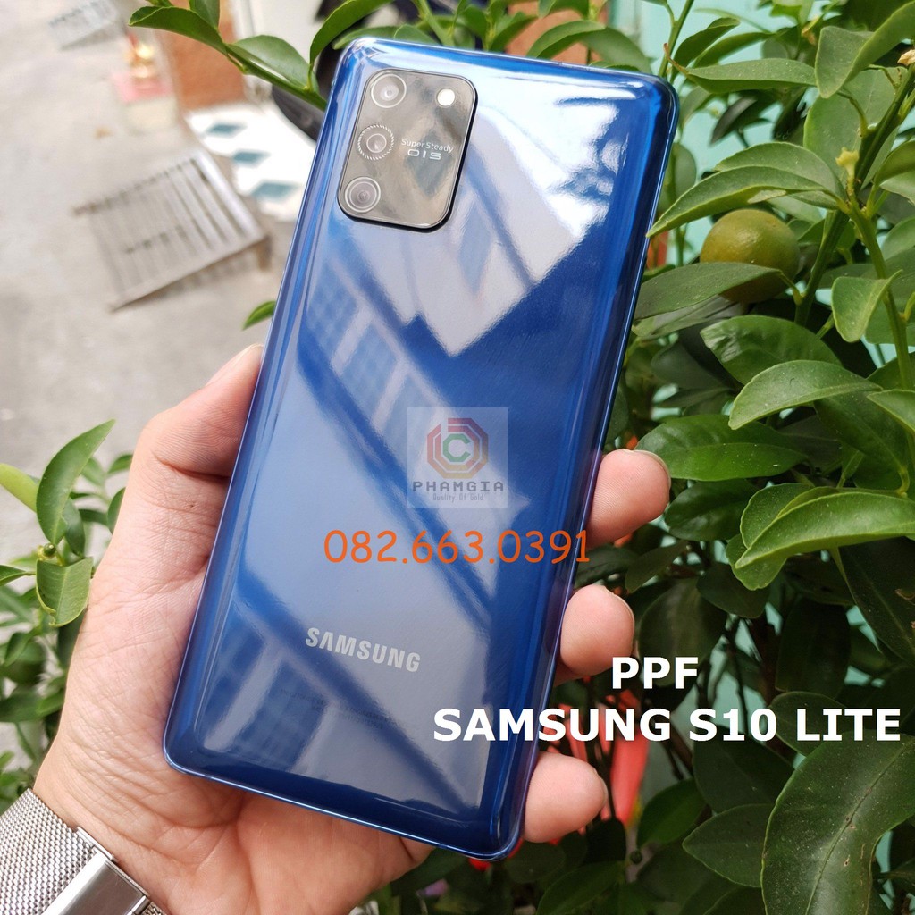 Dán PPF bóng, nhám cho Samsung Galaxy S10 Lite màn hình, mặt lưng, full viền