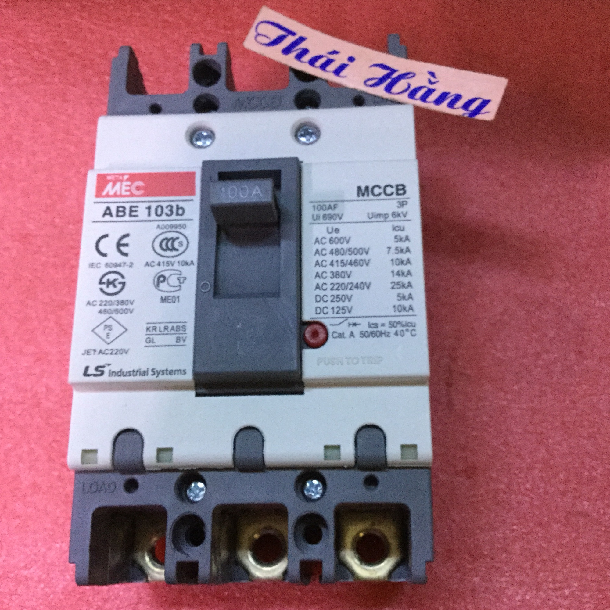 Attomat 3 pha MEC ABE-103 b -100 A - LS