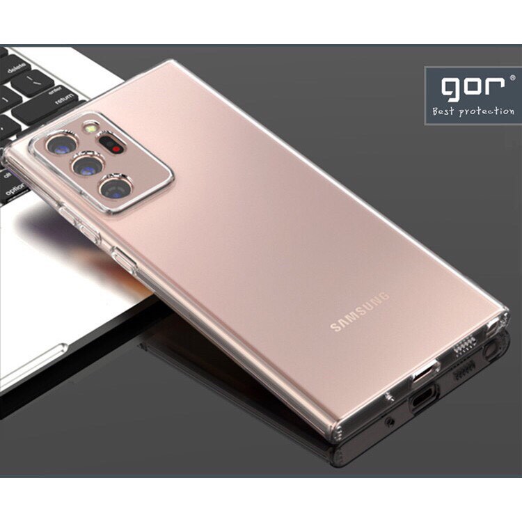 Ốp Silicon Gor cho Galaxy Note 20 Ultra , Note 20 Ultra 5G - Silicon hãng Gor có gờ bảo vệ camera