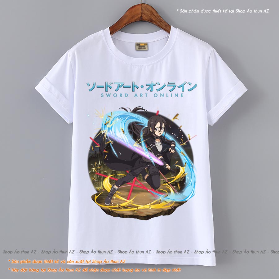 Áo thun Anime Sword Art Online Memory Defrag Kirito Ggo M2483