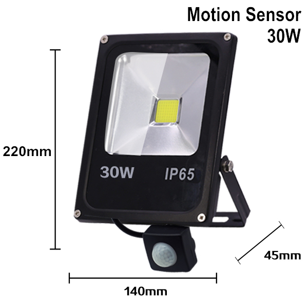 Motion sensor led flood light 220v 50w 30w 10w outdoor led spotlight floodlight wall lamp reflector ip65 waterproof lighting
