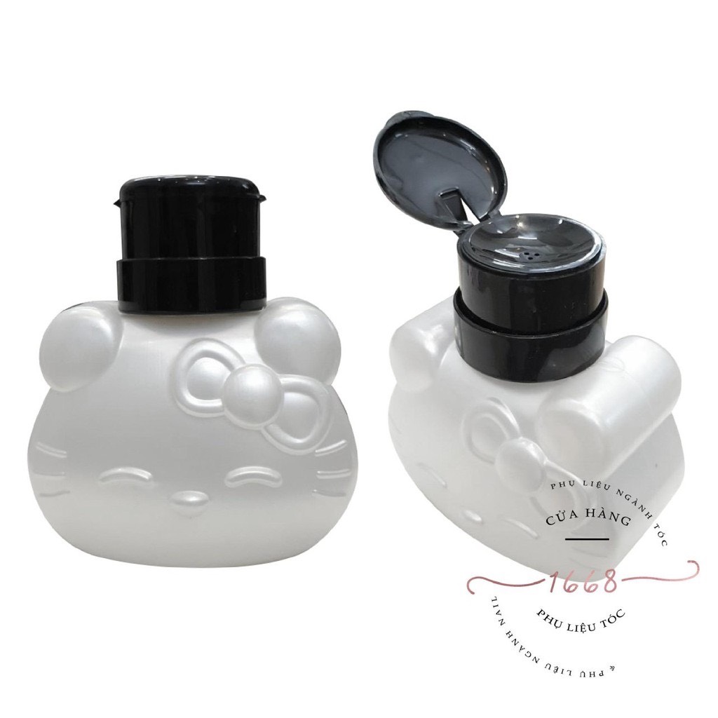 [HCM]LỌ ĐỰNG CỒN/ ACETONE 250ml HELLO KITTY