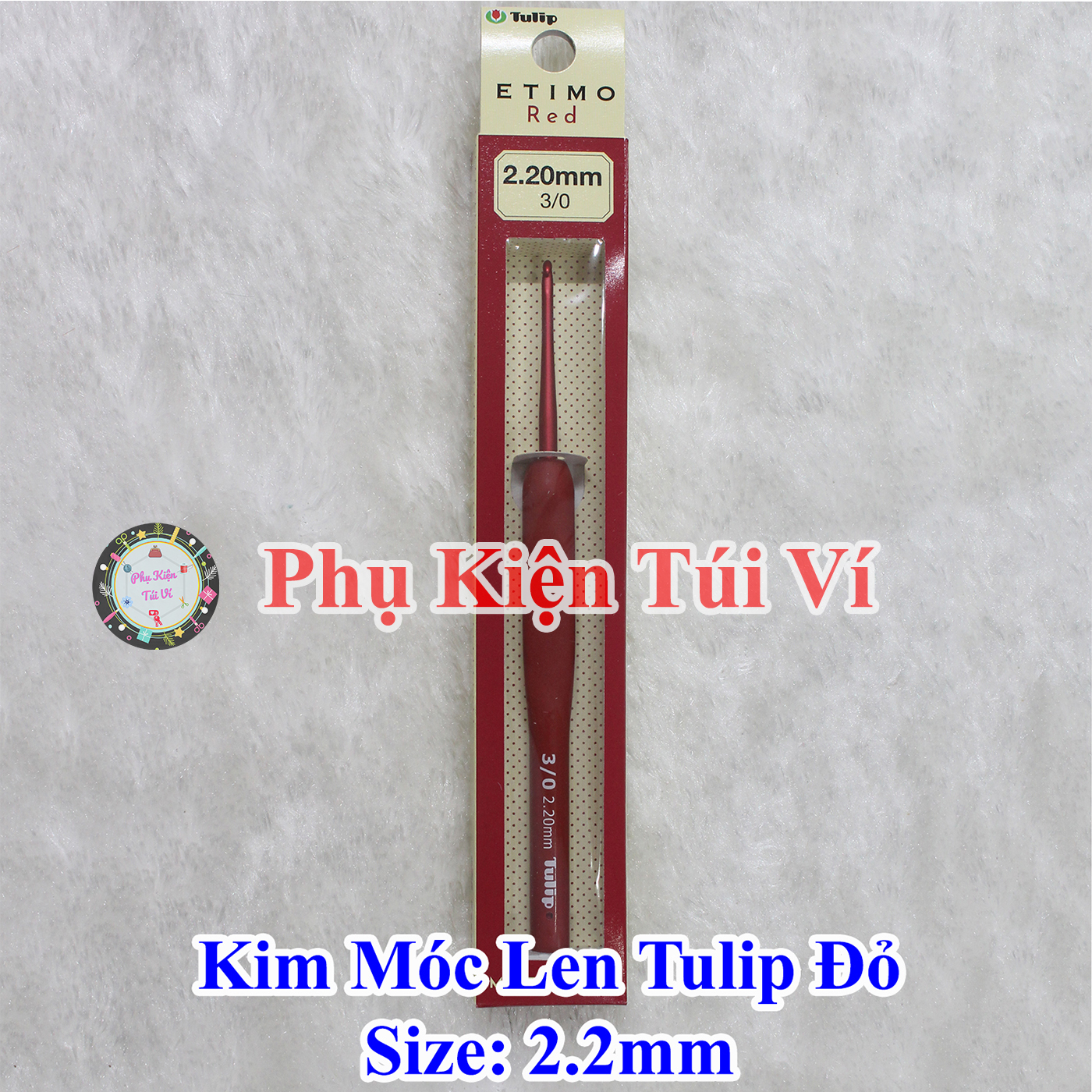 Kim móc len tulip đỏ / tulip red lẻ size