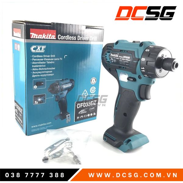Máy bắn vít dùng pin MAKITA 12v DF033dz (Thân Máy Chưa Pin Sạc)