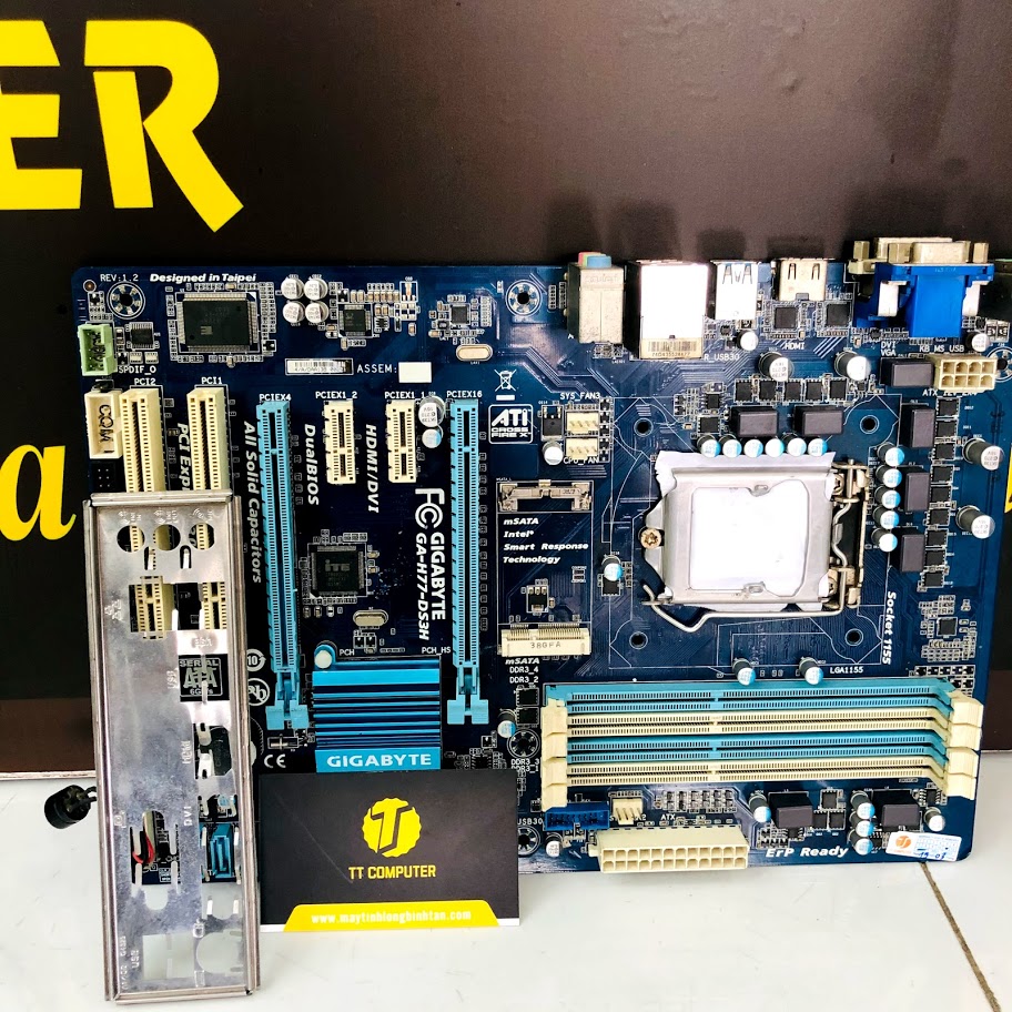 MAINBOARD GIGABYTE H77-DS3H SOCKET 1155 (HỖ TRỢ FULL CPU I5, I7)