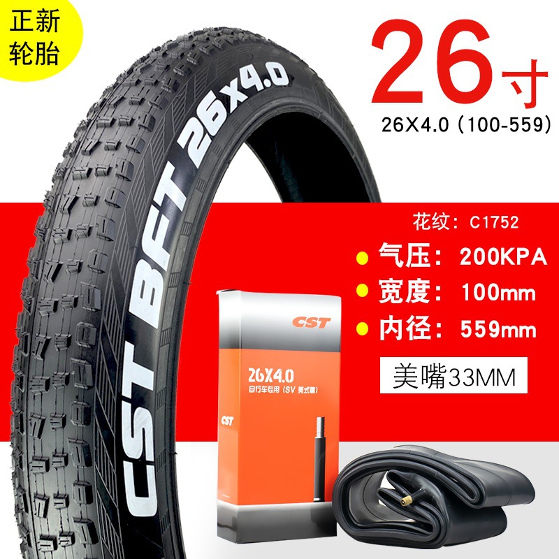 Lốp xe đạp leo núi bánh béo 26x4.0