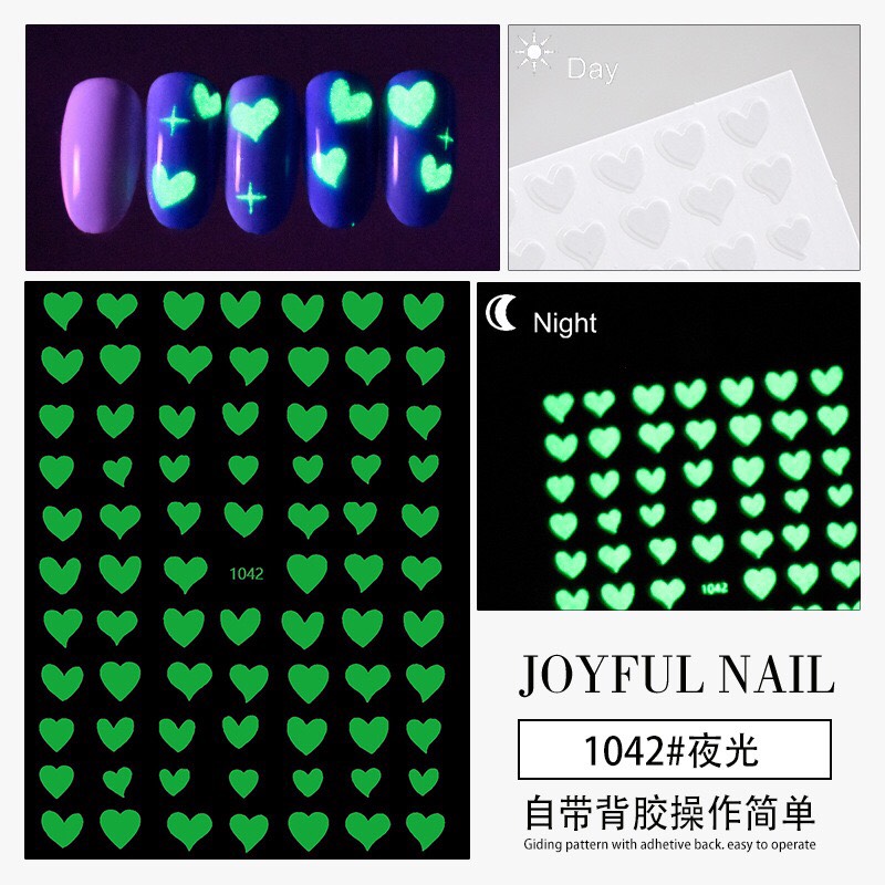 STICKER DÁN MÓNG DẠ QUANG