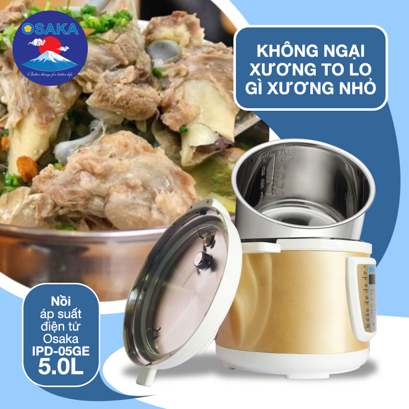 Nồi áp suất điện tử 5.0 Lít OSAKA IPD05GE