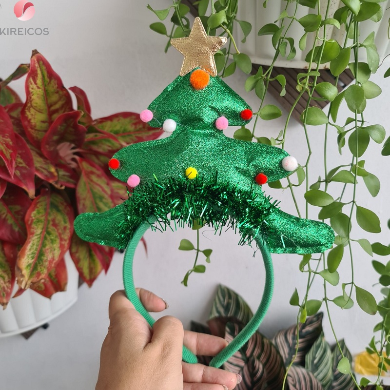 [HCM]Cài Tóc Noel Hình Cây Thông Xanh