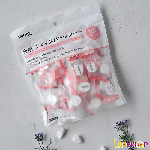 Mặt nạ dạng viên nén #MINISO JAPAN 100v