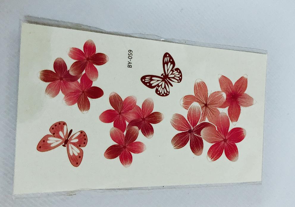 [HCM]Combon 6 tấm hình xăm dán hoa lan 3d