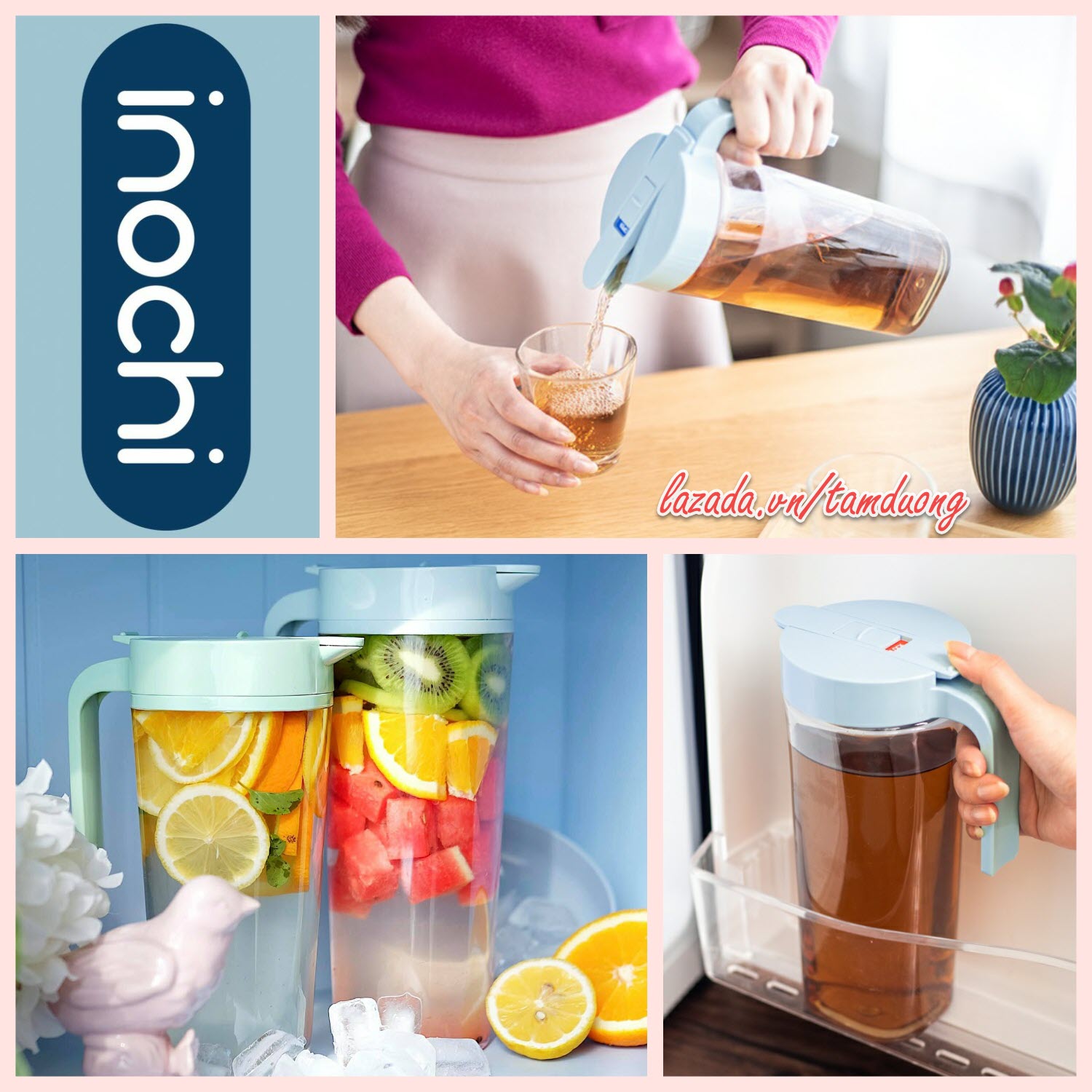Bình nước cao cấp Inochi 1.2L [HCM-Giao hoả tốc 2h]