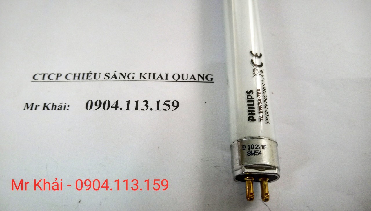 (SALE) Bóng đèn exit T5 8W 30cm PHILIPS TL 8W/54-765