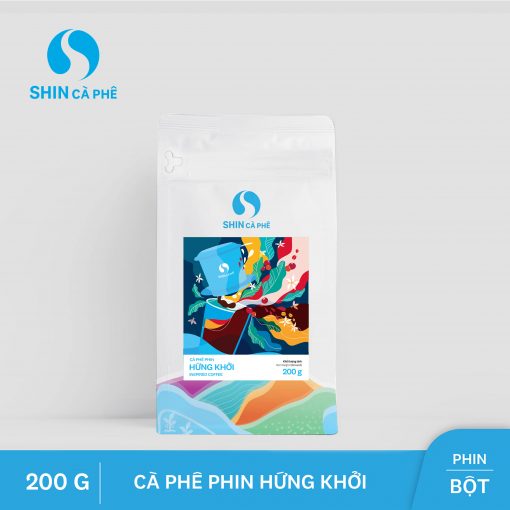 Cà phê Phin Hứng Khởi - SHIN Cà Phê - Cà phê pha phin - Gói 200g