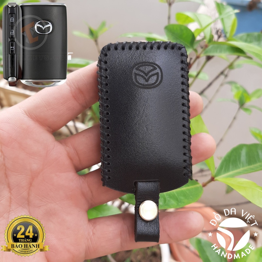Bao da chìa khóa ô tô mazda 3 allnew 20 - 23 mazda cx8 2022 2023, cx3 da bò thật bảo hành 2 năm