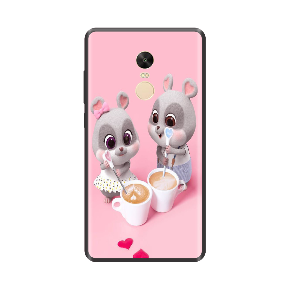[HCM]Ốp lưng TPU viền dẻo cho điện thoại XIAOMI REDMI NOTE 4/ Note 4X /Note 5 Pro /Note 6 Pro /Note 7 /Note 8 Note 8 Pro Chuột Xuân Uống Cafe