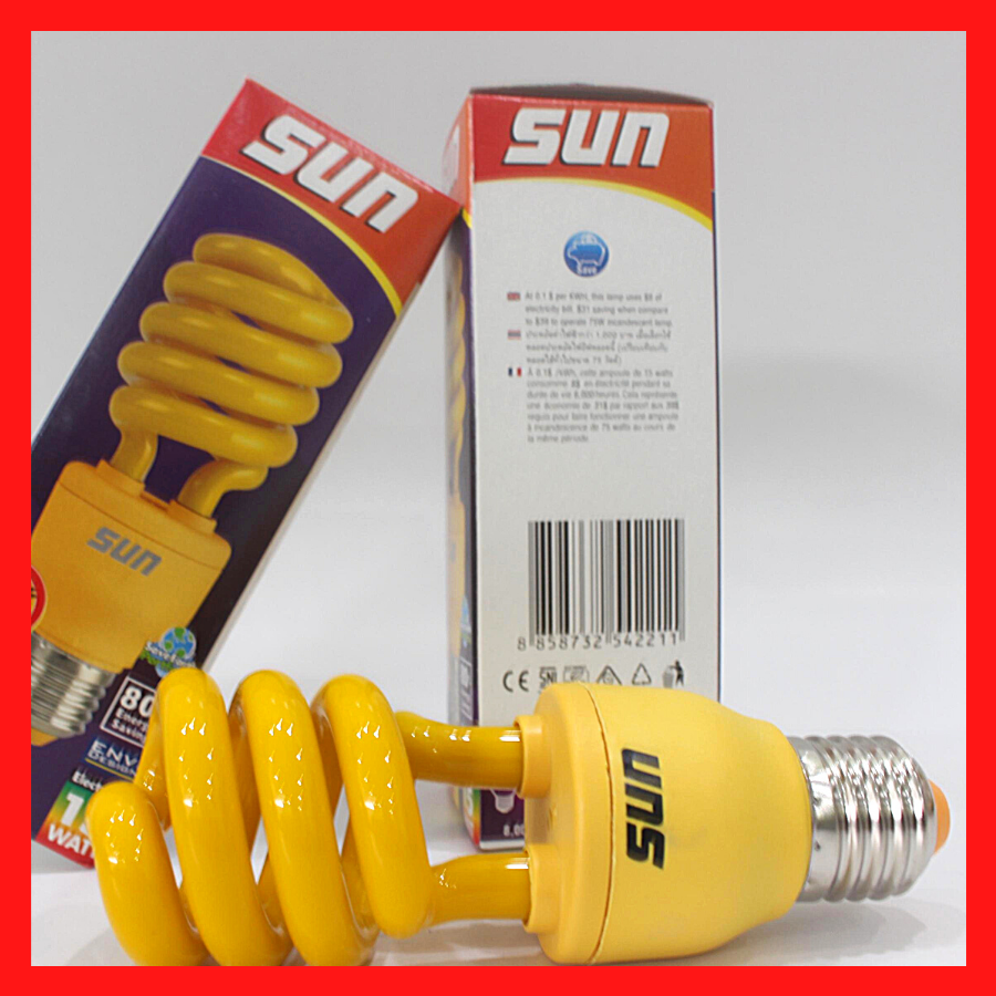 [HCM]Combo 6 đèn đuổi muỗi và côn trùng Sun 15W (Vàng)