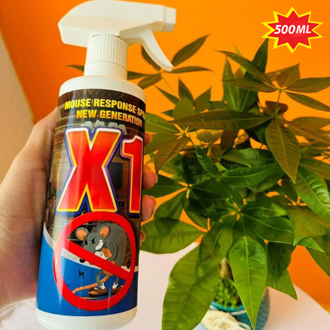 Chai xịt đuổi chuột châu âu x1 - care 500ml - dùng xe ôtô, trong nhà - chiết xuất tự nhiên an toàn cho người dùng