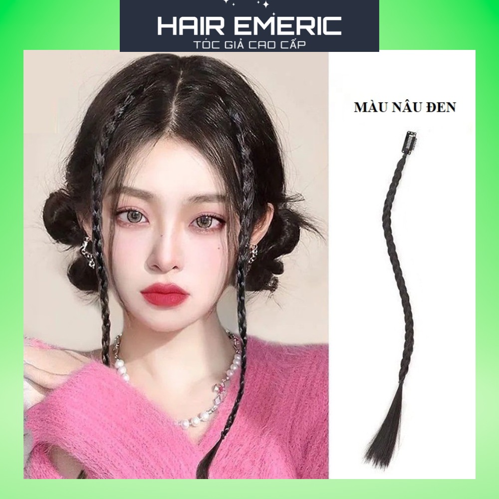 Tóc giả thắt bím nhỏ cho nữ Emeric