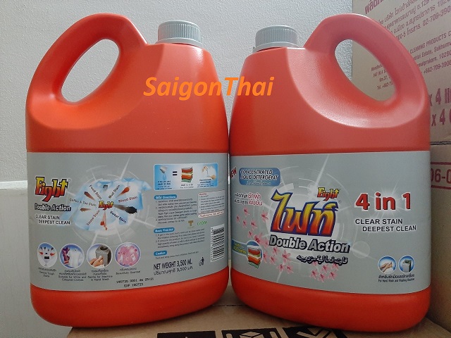 (SGT) Nước giặt Fight 4in1 Thái Lan 3000ml (nhãn Xám)
