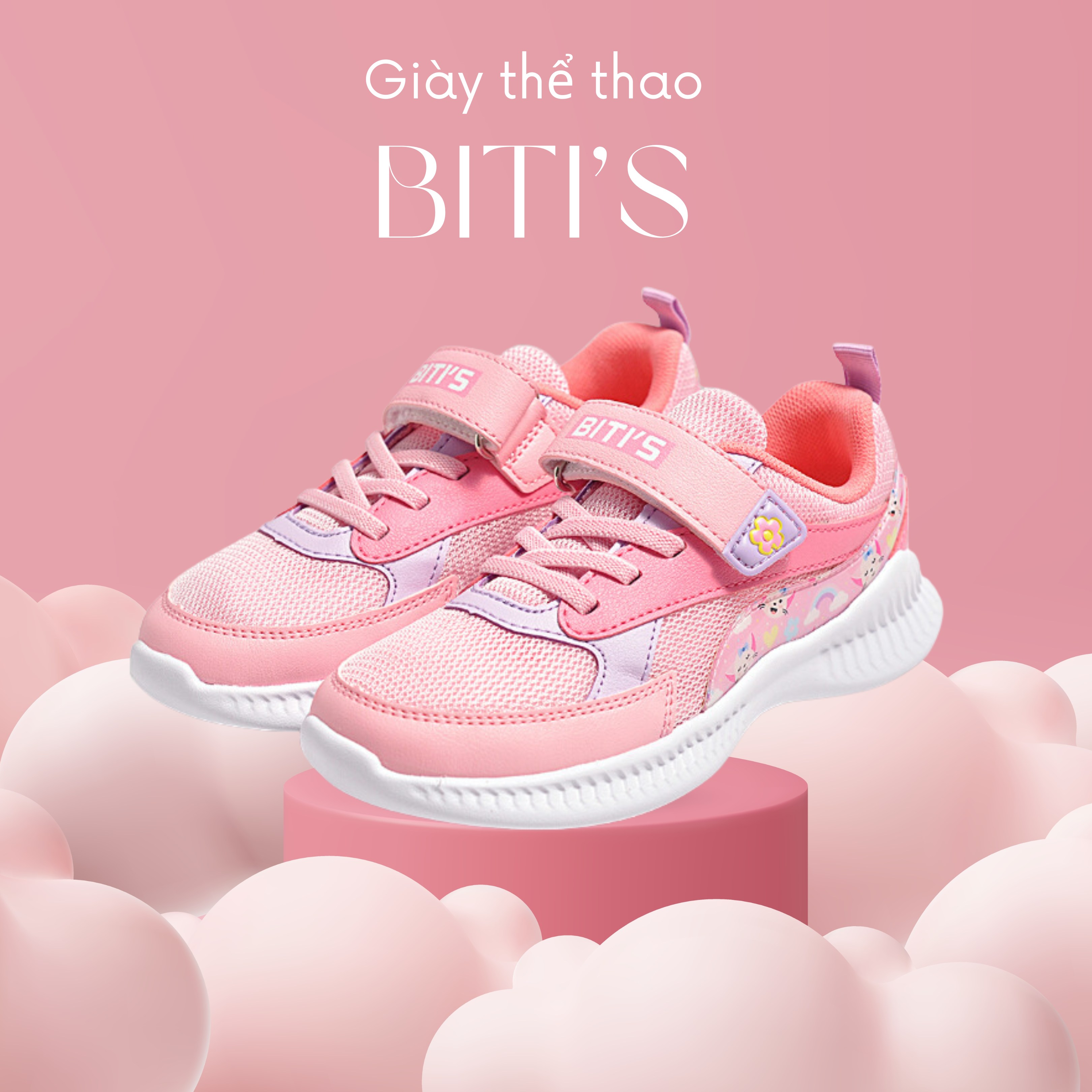 Giày thể thao Bitis bé gái (size 30-37)