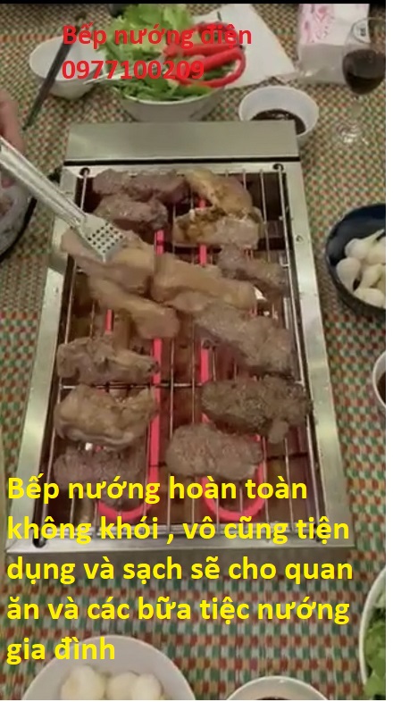 Bếp nướng BBQ dùng điện . Inox