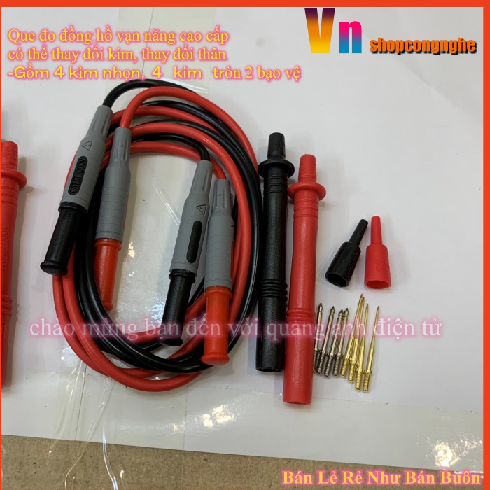 Que đo đồng hồ vạn năng chất lượng cao - nội trở dây đo 0,05 ohm 1000v20a
