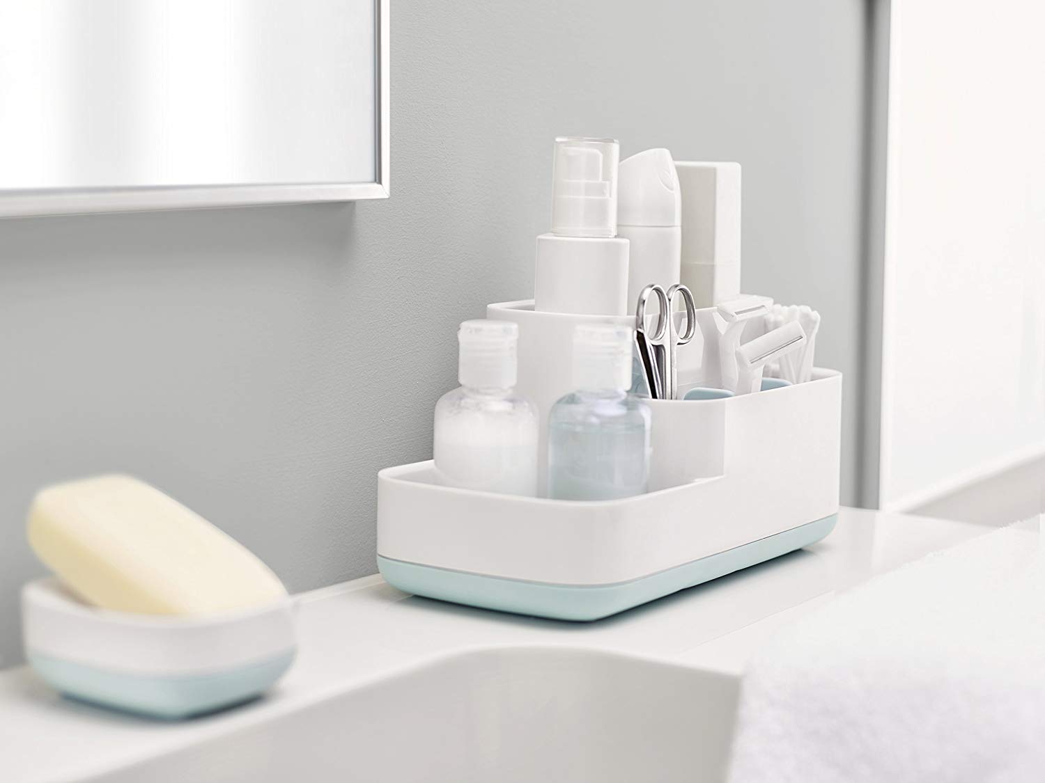Khay đựng đồ đa năng Joseph Easy-Store  trắng xanh