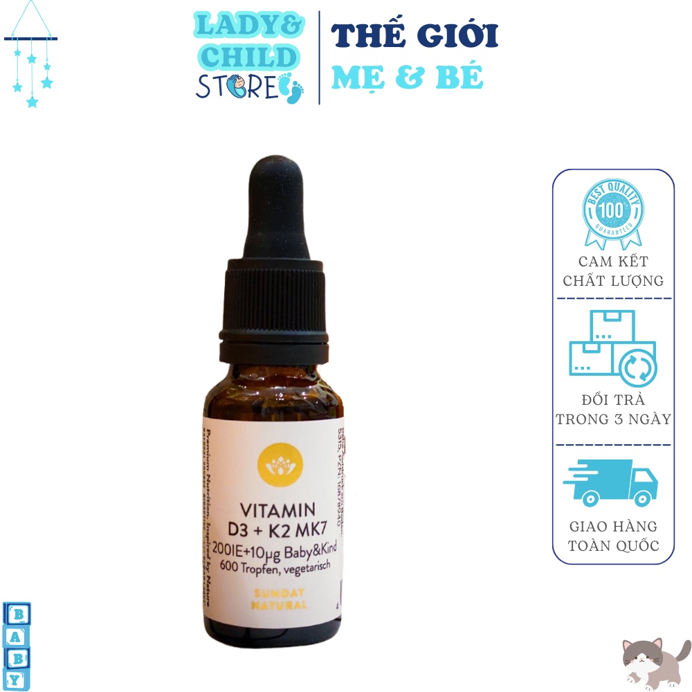 Vitamin d3k2 mk7 - vitamin d3k2 mk7sunday natural 20ml đức