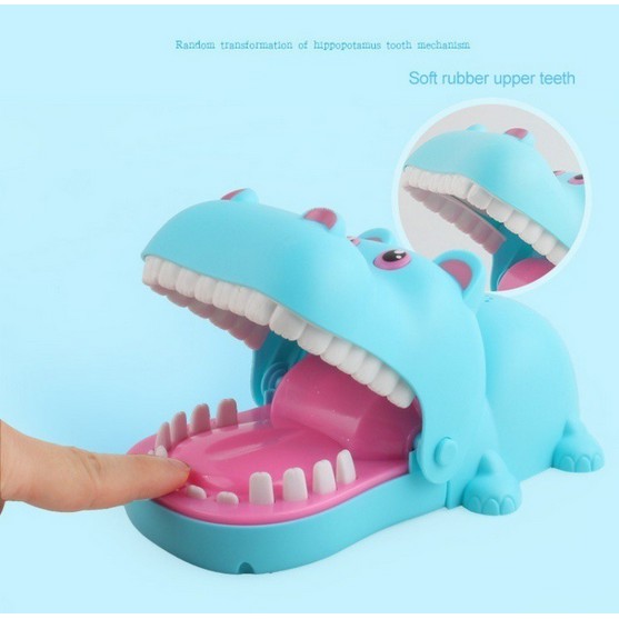 [SIZE LỚN - CÓ HỘP] Trò chơi Khám răng chú hà mã dễ thương