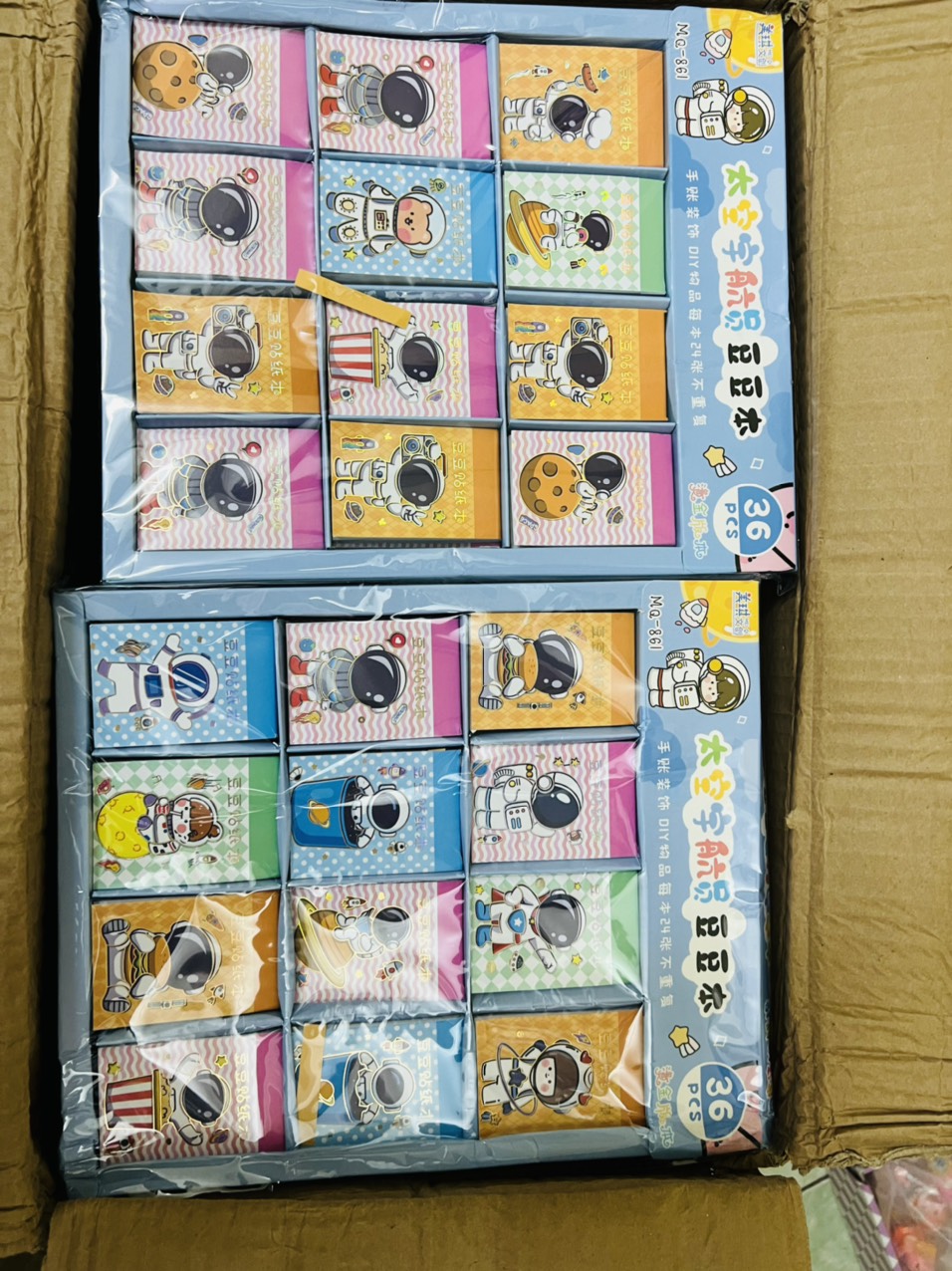 Sổ Sticker Mini Phi Hành Gia Siêu Cute Nhiều Hình