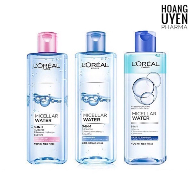 Nước tẩy trang L'oreal Paris - Loreal xanh đậm 400ml
