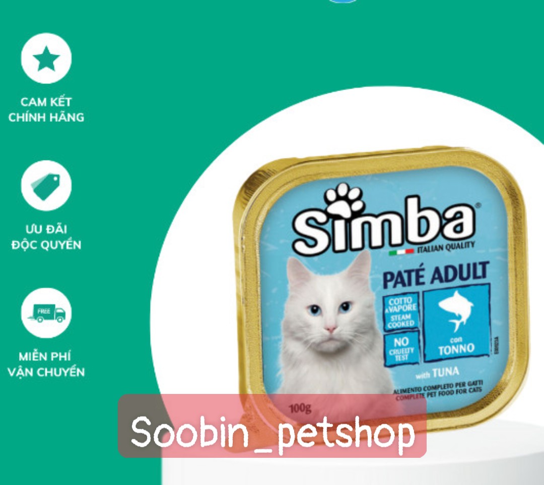 ( BUY 5+1FREE) Pate cho mèo Simba nhập khẩu từ Ý
